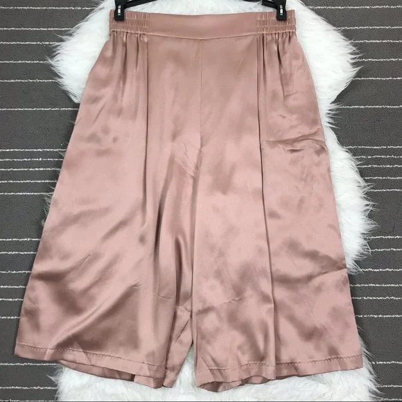 NEW Lunya washable silk wide leg crop pajama pants - Picture 2 of 6